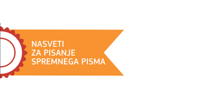 Naslov ''Nasveti za pisanje spremnega pisma''.