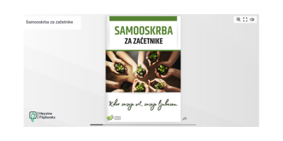 Spletna knjiga, ki ponuja praktične nasvete za začetniško vrtnarjenje.