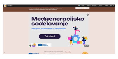 Digitalna soba pobega z interaktivnimi nalogami, ki spodbujajo razumevanje in sodelovanje različnih generacij na delovnem mestu.