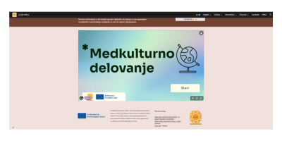 Digitalna soba pobega, ki ponuja interaktivne izzive za razvijanje medkulturne komunikacije in razumevanje različnih kulturnih perspektiv.