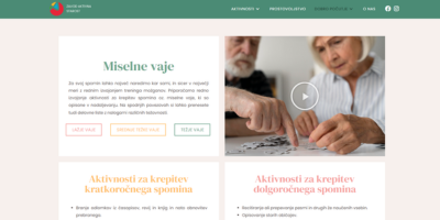 Spletna stran z miselnimi vajami za krepitev spomina, koncentracije in logičnega razmišljanja.