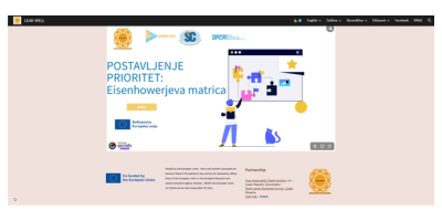 Naloge, ki spodbujajo učenje postavljanja prioritet in boljšo organizacijo s pomočjo Eisenhowerjeve matrice.