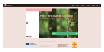 Digitalna soba pobega, ki ponuja interaktivne naloge za otroke in mladostnike, ki raziskujejo naravo, ekologijo in trajnostne prakse varstva okolja.